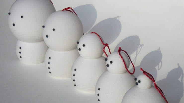 3D Printing Inition Twitter Snowmen