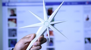 facebook star social media data sculpture