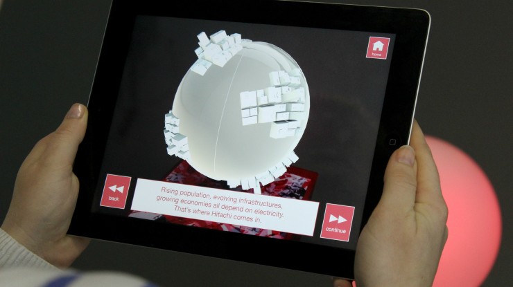 interactive augmented reality installation hitachi uk inition london