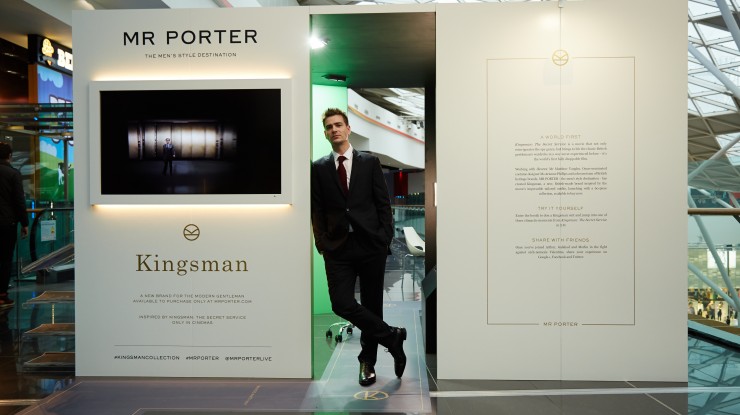google mr porter kingsman retail experience inition london