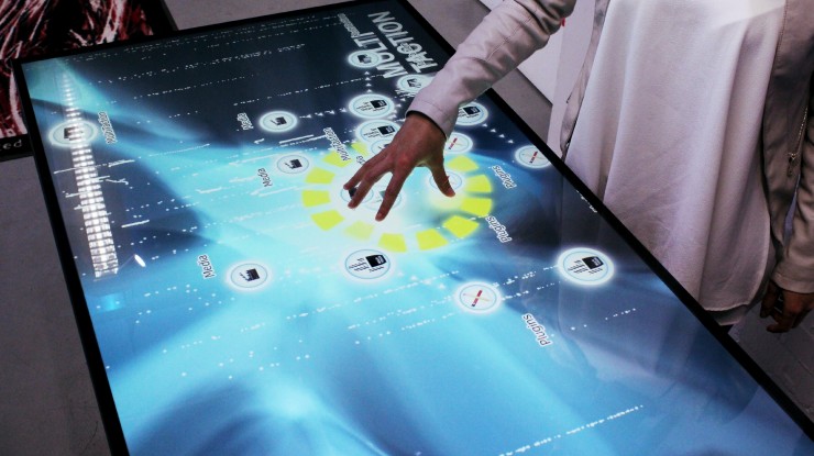 MultiTaction MultiTouch Table interactive display inition london
