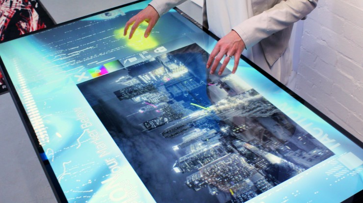 MultiTaction MultiTouch Table interactive display technology inition london