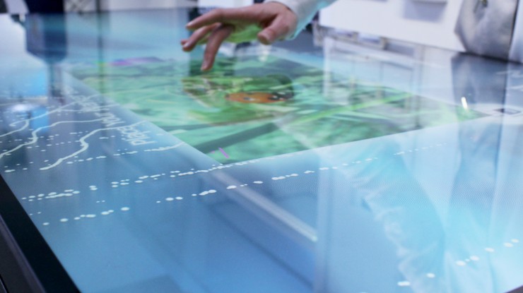 MultiTaction MultiTouch Table interactive display inition london technology