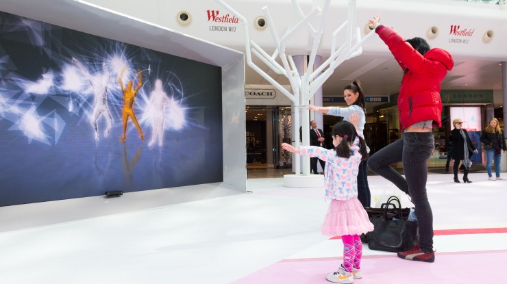 westfield london future fashion video wall inition technology